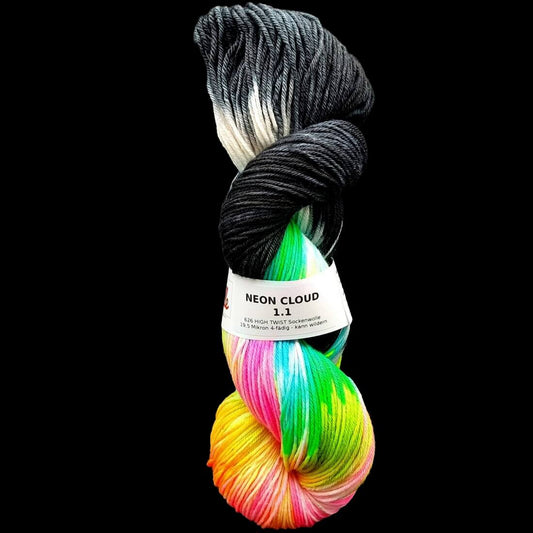 HIGH TWIST Sockenwolle "NEON CLOUD" | 100g | kann wildern | 626