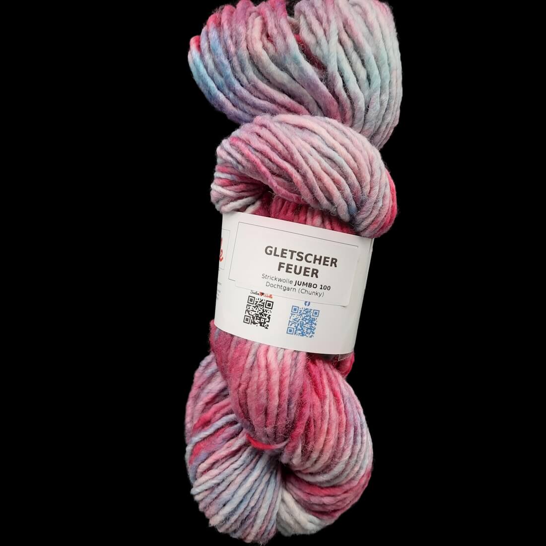 JUMBO 100 "GLETSCHER FEUER" | Chunky | 100g | handgefärbt