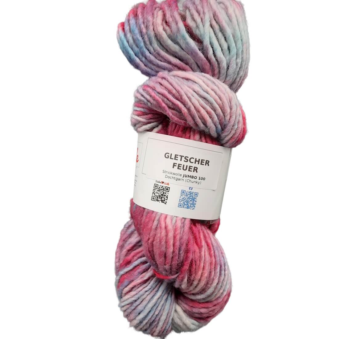 JUMBO 100 "GLETSCHER FEUER" | Chunky | 100g | handgefärbt