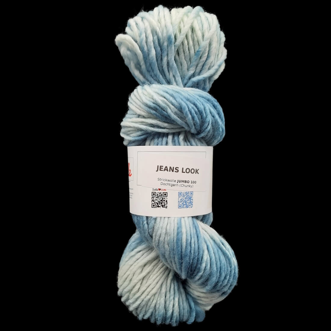 JUMBO 100 "JEANS LOOK" | Chunky | 100g | handgefärbt